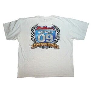 National Corvette Museum 2009 Mens Shirt White Graphic Size XXL Caravan